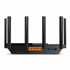 Router Inalambrico Tp-link 6antenas Doble Banda (2,4 Ghz/5 Ghz) Wi-fi6 (802.11ax) 4puertos Lan 5400 Mbit/s 1usb Wpa3 Negro